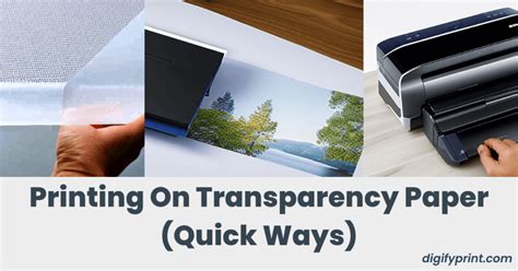 Can you print on transparent paper, or is it just a clear case of imagination?