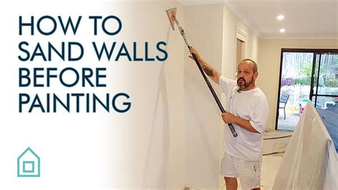 how to sand wall before painting